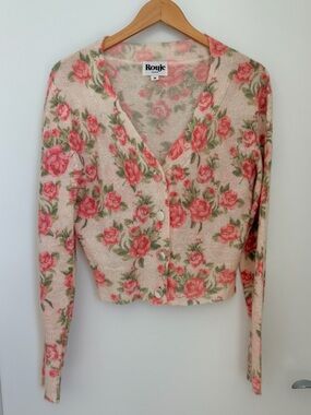 Rouje Roses Cardigan, Size 38